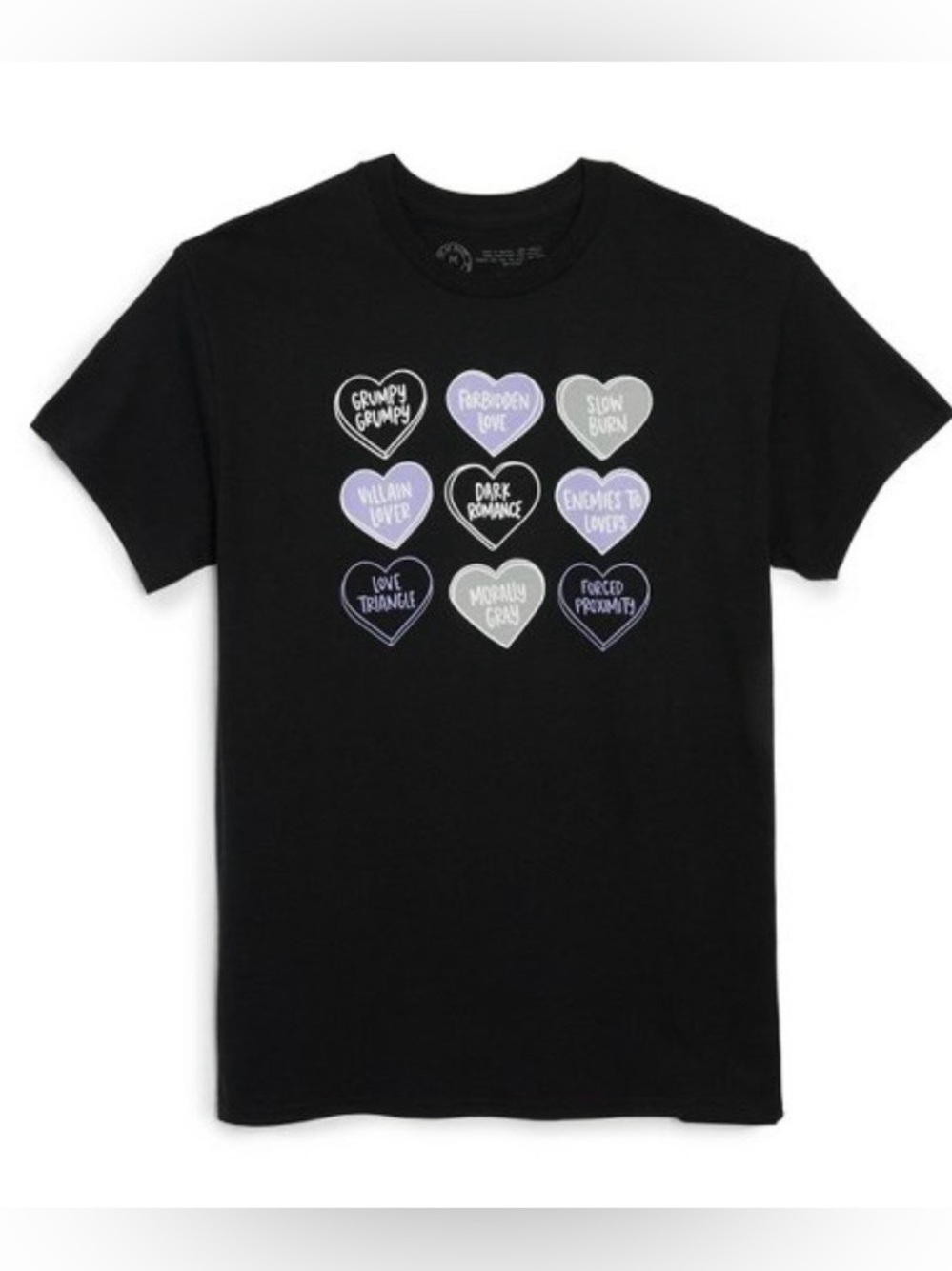T110 NWT Sour Tropes Conversation Hearts Unisex T Shirt - Size: Medium - Picture 1 of 4